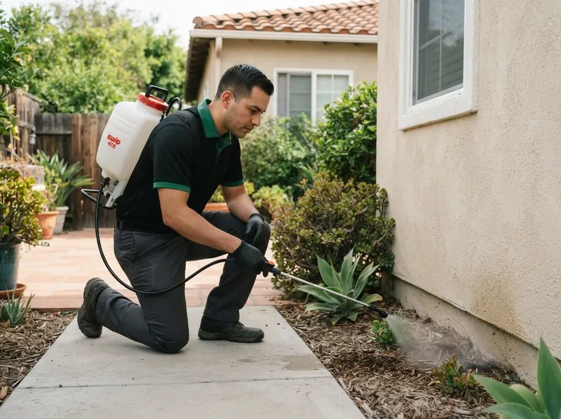 Exterior Perimeter Flea, Tick, and Perimeter Mite Suppression in Los Angeles, CA